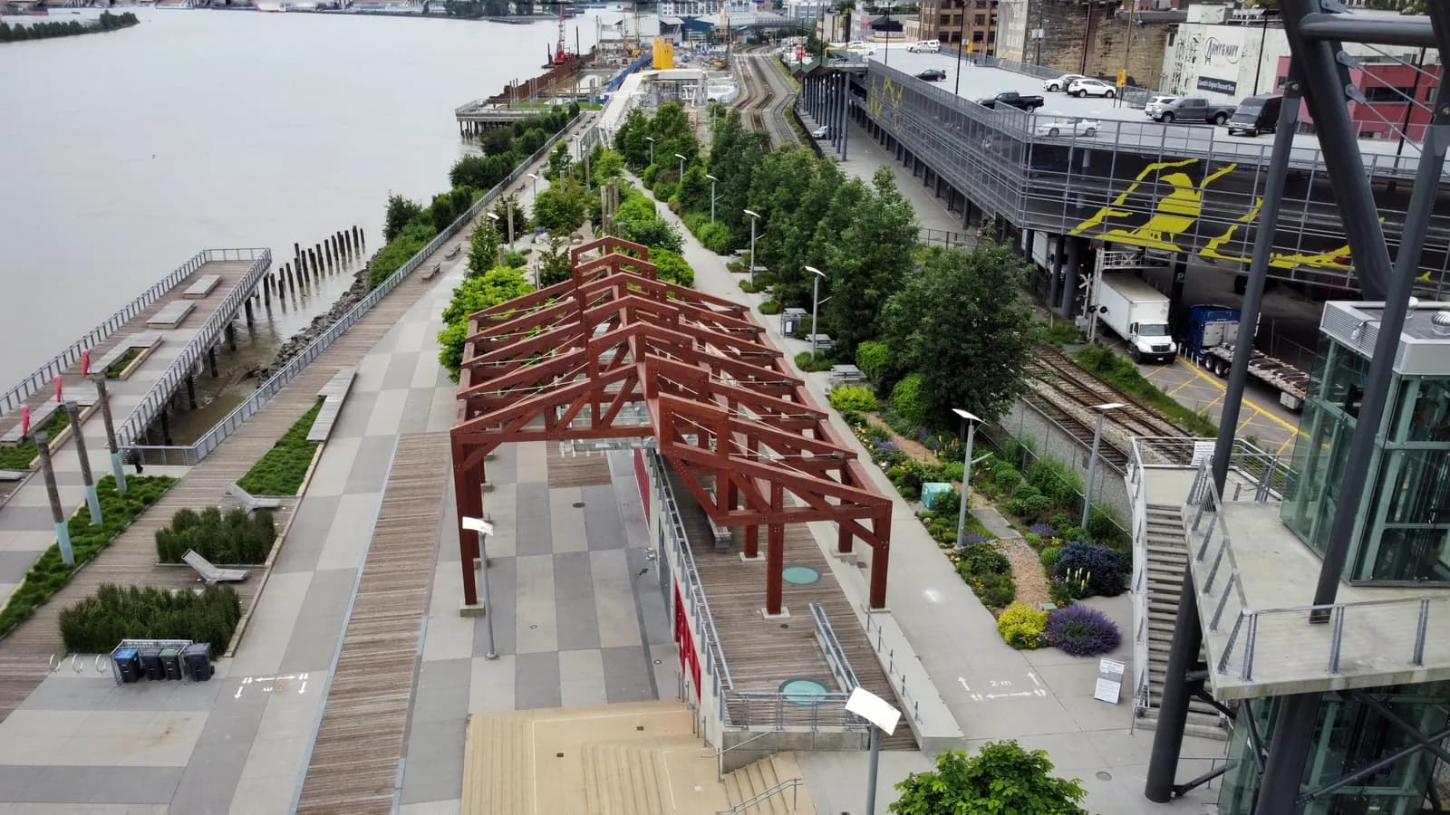Westminster Pier Park on the Fraser, New Westminster